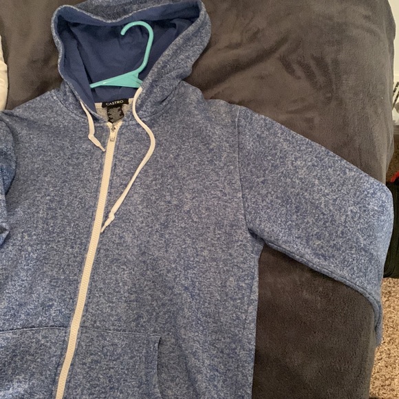 Castro blue zip jacket really comfy - Picture 2 of 2